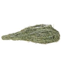 Artículo Corazón de planta natural para floristería con lámina, 25 cm