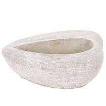 Artículo Maceta con forma de corazón, de piedra fundida, maceta decorativa, 17 cm.