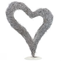 Planta Corazón De Pie Corazón De Vid Decoración De Mesa Blanca 36×9×48cm