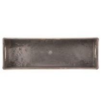 Artículo Bandeja rectangular compacta, de uso versátil para decoración y plantación, 23 cm.