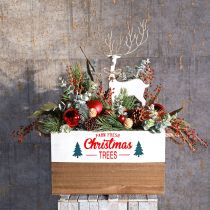Decoración de mesa Navidad Figura navideña decoración de renos Al. 35,5 cm