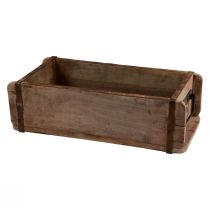 Artículo Macetero madera forma ladrillo madera reciclada 32×15×10cm