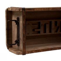 Artículo Macetero madera forma ladrillo madera reciclada 34×16×10cm
