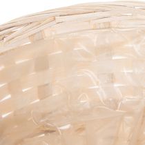 Artículo Cesta tejida como elegante decoración floral para el salón. Cesta de Pascua, 23 cm, 6 unidades.