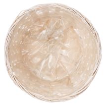 Artículo Cesta de mimbre decorativa para un diseño interior versátil, 20 cm, 8 piezas