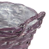 Cesta de plantas redonda púrpura oscuro Ø20cm H10cm