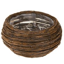 Artículo Cesta para plantas redonda Mimbre Ø32/23cm Juego de 2