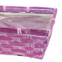 Artículo Cesta para patatas cuadrada violeta/blanco/rosa 8 piezas