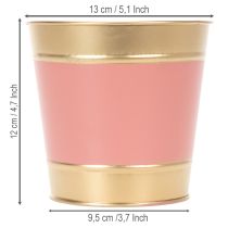 Artículo Maceta/jardinera de metal, Ø13cm H12cm, 4 piezas