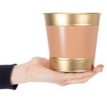 Artículo Maceta/jardinera de metal, Ø13cm H12cm, 4 piezas