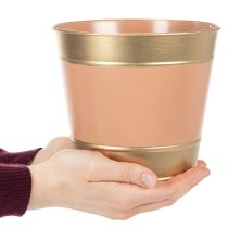 Artículo Maceta/jardinera de metal, Ø17cm H14.5cm, 4 piezas