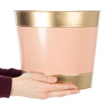 Artículo Maceta/jardinera de metal, Ø26cm H22cm, 4 piezas