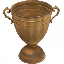 Artículo Macetero aspecto óxido florero metal Ø22,5cm H32,5cm