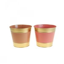 Macetero macetero de metal Ø13cm H12cm 4pcs