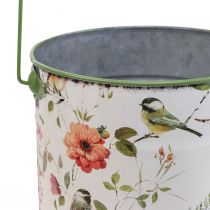 Macetero vintage balde metálico decorativo Ø18/15/12cm juego de 3