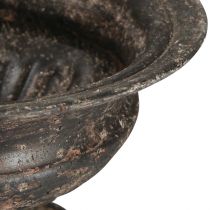 Artículo Taza para plantas Cáliz aspecto antiguo negro marrón Ø20cm H15cm