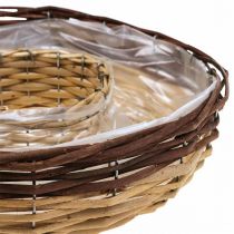 Anillo para plantas de sauce, cuenco para plantas Ø35/30cm juego de 2