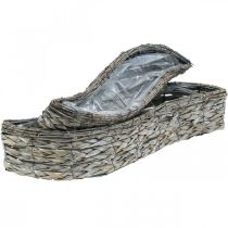 Artículo Cuenco para plantas, macetero gris 48,5/31,5 cm, juego de 2