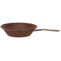 Artículo Bandeja para plantar, bandeja color óxido con asa, maceta de metal, Ø31cm