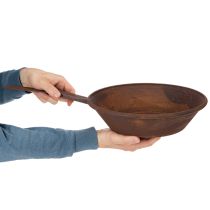 Artículo Bandeja para plantar, bandeja color óxido con asa, maceta de metal, Ø31cm