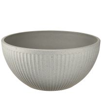 Artículo Macetero de plástico gris jaspeado, Ø35cm, H16,5cm