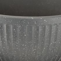 Artículo Macetero de plástico antracita Ø35cm H16,5cm