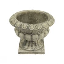 Artículo Cuenco para plantas pequeño macetero trofeo hormigón antiguo Ø15cm H13cm