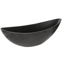 Artículo Maceta bote plastico cuenco antracita 28×9×9cm 3ud