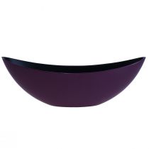 Artículo Cuenco decorativo barco planta violeta 38,5cm×12,5cm×13cm