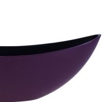 Artículo Cuenco decorativo barco planta violeta 38,5cm×12,5cm×13cm