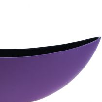 Artículo Cuenco decorativo barco planta violeta 38,5cm×12,5cm×13cm