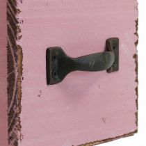 Cajón para plantas caja decorativa de madera para plantas rosa 12,5 cm
