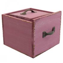 Artículo Cajón para plantas jardinera madera violeta 12,5/16cm juego de 2