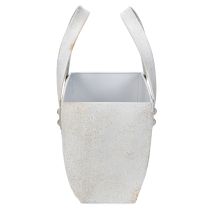 Artículo Bolsa de metal Macetera moderna y decoración para uso interior y exterior, 28 cm