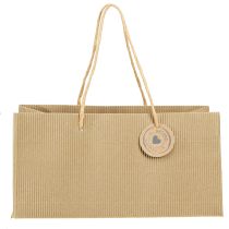 Artículo Bolsas para plantas papel natural acanalado 24x12x12cm 8uds