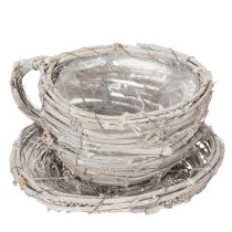 Artículo Taza de té de material natural con encanto rústico para decoración interior exclusiva 13cm