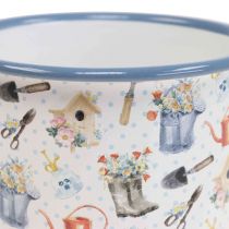 Taza de plantas taza decorativa esmaltada motivos de jardín Ø11cm