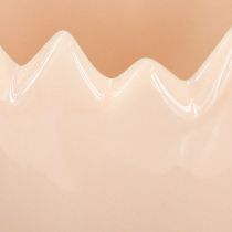 Artículo Maceta en forma de huevo con borde roto para colocarla de forma creativa en alféizares de ventanas y mesas, 9 cm, 3 piezas