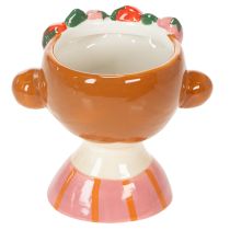 Artículo Rostro de niña en una maceta con fresas durmiendo, decoración para sala de estar, primavera, 13 cm