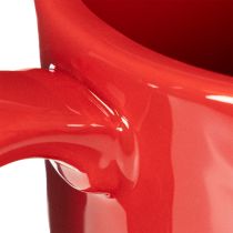 Artículo Taza decorativa grande con platillo, apta como maceta, 17 cm.