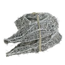 Artículo Corazón de planta de vid blanca de 30 x 23 cm, decoración funeraria, juego de 2 piezas, decoración para tumba