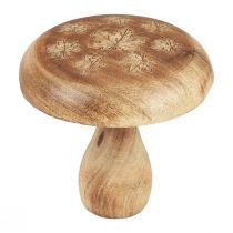 Artículo Decoración de setas de madera decoración de madera de setas decoración de otoño natural Ø15cm H14,5cm