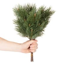 Artículo Ramo decorativo de ramas de pino artificiales para arreglos florales, 39 cm, 6 unidades.