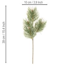 Artículo Ramo decorativo de ramas de pino artificiales para arreglos florales, 39 cm, 6 unidades.