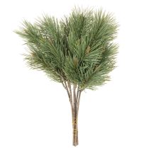 Artículo Ramo decorativo de ramas de pino artificiales para arreglos florales, 39 cm, 6 unidades.