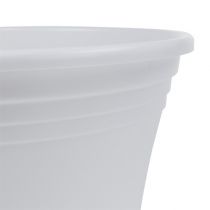 Artículo Maceta de plástico “Irys” blanco Ø15cm H13cm, 1ud