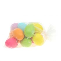 Artículo Huevos de Pascua para colgar coloridos 6cm 12uds
