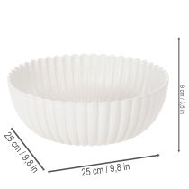 Artículo Bol decorativo acanalado, tamaño grande 25 cm