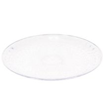 Artículo Bol redondo decorativo transparente con pie, 32 cm.