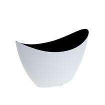 Barco de plástico blanco 20cm x 9cm H12cm